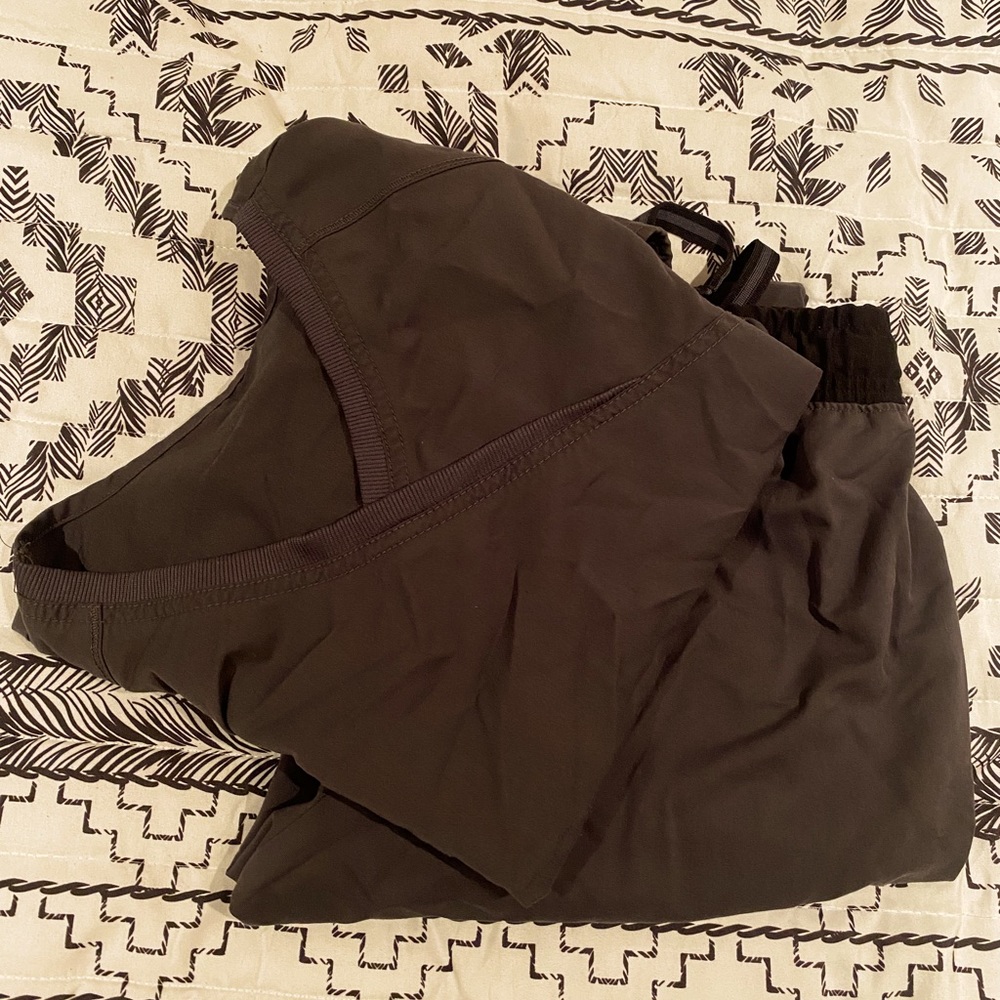 Black scrub set.